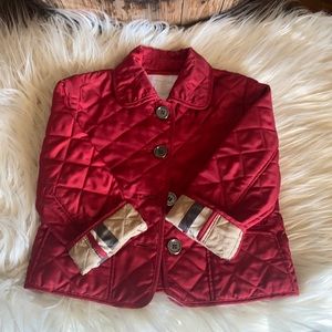 Toddler Burberry Quilted Jacket ♥️♣️ 2T